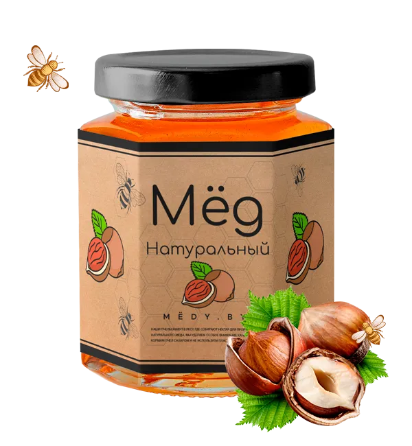 Мёд с цельным фундуком