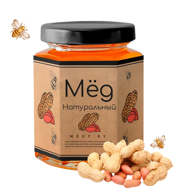 Мёд с орехами арахис