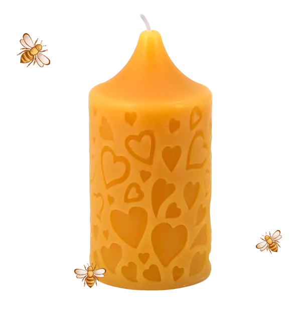 Cердца из натурального пчелиного воска